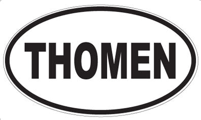 THOMEN - Oval Sticker