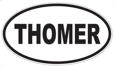THOMER - Oval Sticker