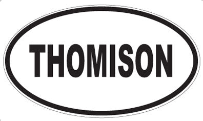 THOMISON - Oval Sticker