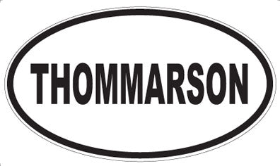 THOMMARSON - Oval Sticker