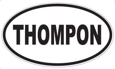 THOMPON - Oval Sticker