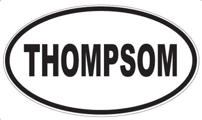 THOMPSOM - Oval Sticker