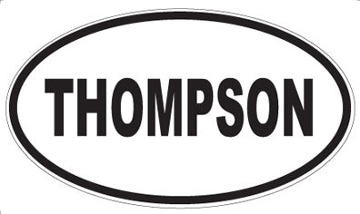 THOMPSON - Oval Sticker