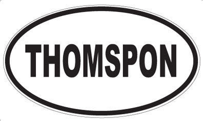 THOMSPON - Oval Sticker
