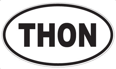 THON - Oval Sticker