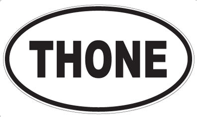 THONE - Oval Sticker