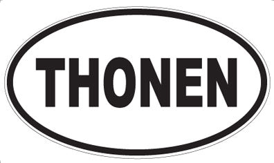 THONEN - Oval Sticker