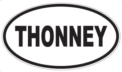 THONNEY - Oval Sticker