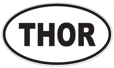 THOR - Oval Sticker