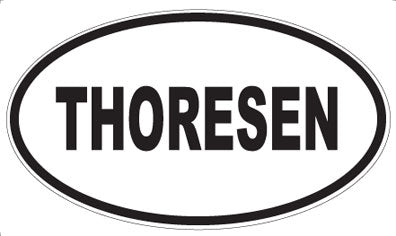 THORESEN - Oval Sticker