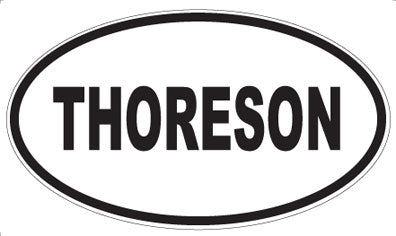 THORESON - Oval Sticker