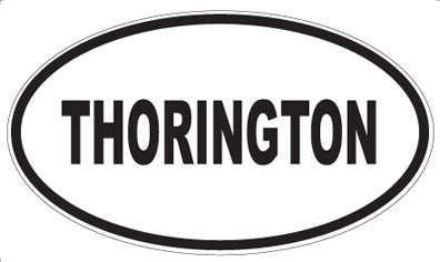 THORINGTON - Oval Sticker