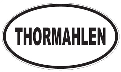 THORMAHLEN - Oval Sticker