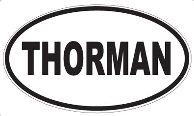 THORMAN - Oval Sticker