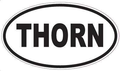 THORN - Oval Sticker