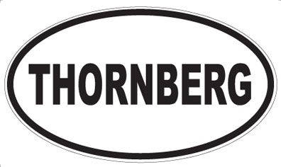 THORNBERG - Oval Sticker