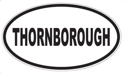 THORNBOROUGH - Oval Sticker