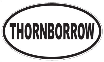THORNBORROW - Oval Sticker