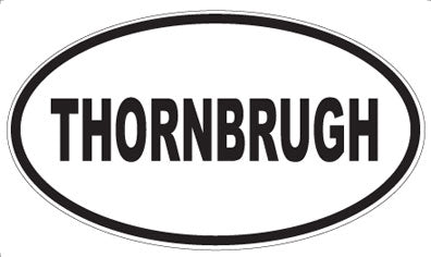 THORNBRUGH - Oval Sticker