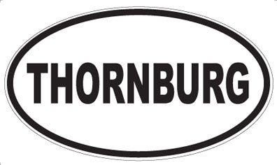 THORNBURG - Oval Sticker