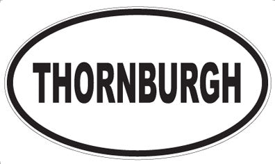 THORNBURGH - Oval Sticker