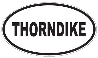 THORNDIKE - Oval Sticker