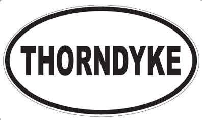 THORNDYKE - Oval Sticker