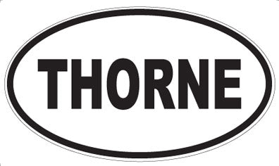 THORNE - Oval Sticker