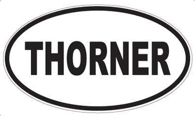 THORNER - Oval Sticker
