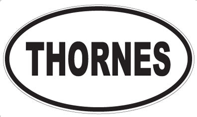 THORNES - Oval Sticker