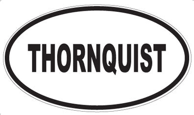 THORNQUIST - Oval Sticker