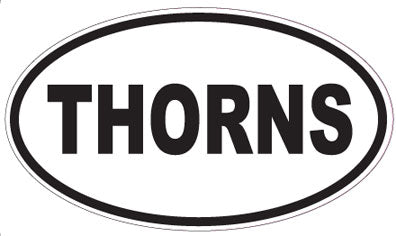 THORNS - Oval Sticker