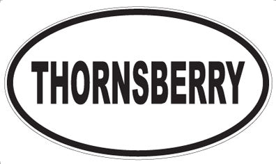 THORNSBERRY - Oval Sticker