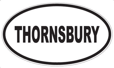 THORNSBURY - Oval Sticker