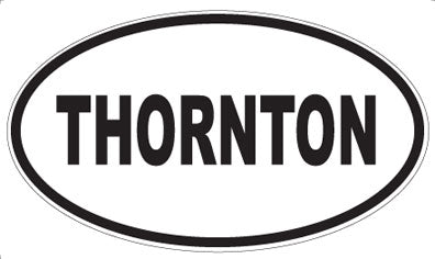 THORNTON - Oval Sticker