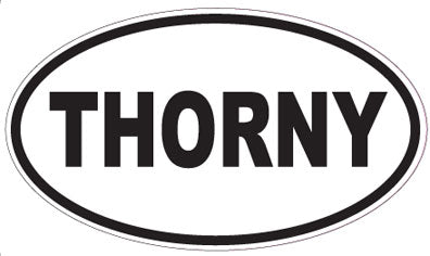 THORNY - Oval Sticker