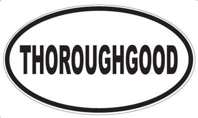 THOROUGHGOOD - Oval Sticker