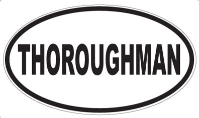 THOROUGHMAN - Oval Sticker