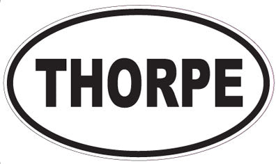 THORPE - Oval Sticker