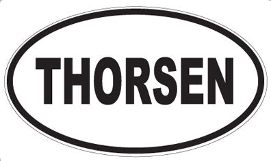 THORSEN - Oval Sticker