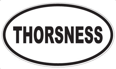 THORSNESS - Oval Sticker