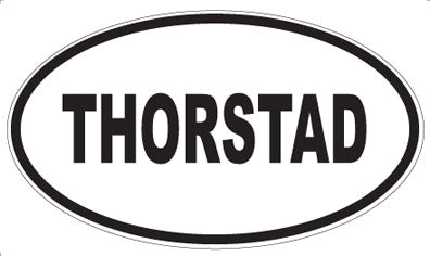 THORSTAD - Oval Sticker