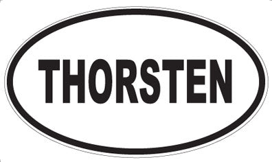 THORSTEN - Oval Sticker