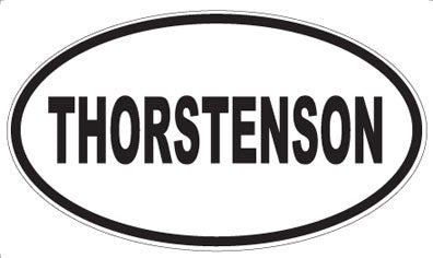THORSTENSON - Oval Sticker