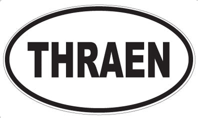 THRAEN - Oval Sticker