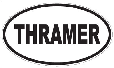 THRAMER - Oval Sticker