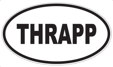 THRAPP - Oval Sticker