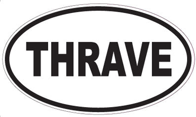 THRAVE - Oval Sticker