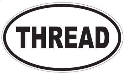 THREAD - Oval Sticker