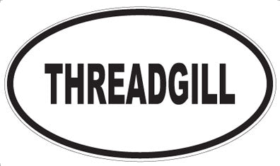 THREADGILL - Oval Sticker